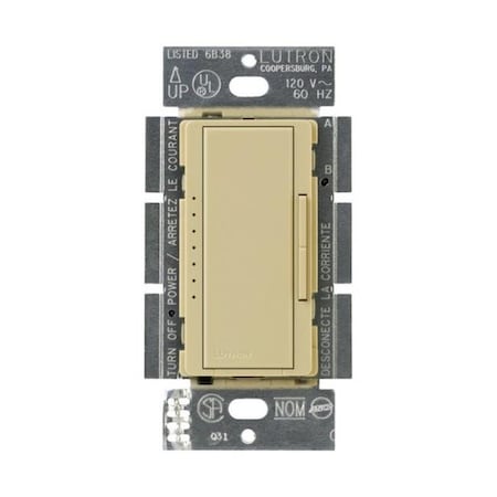 Lutron Lutron Electronics MACL-153MH-IV Maestro Three-Way Dimmer Switch  Ivory 3546264